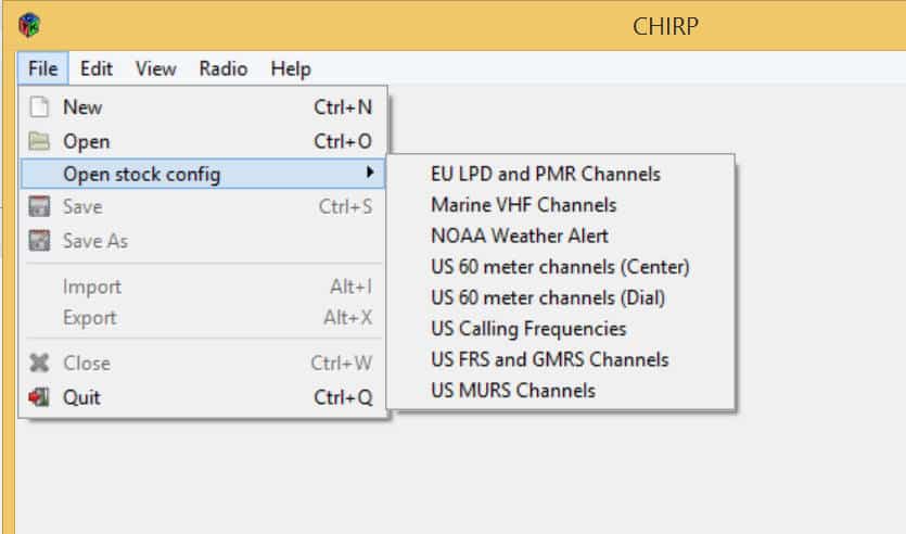 Chirp mac download form radio station